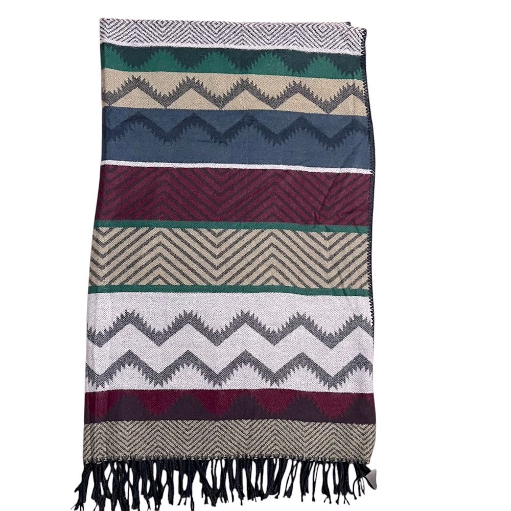 Eddie Bauer Cabin Blanket Scarf Atlantic Southwestern Cozy Warm